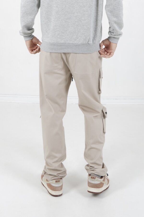 SIXTH JUNE Pantalon " Multipockets Twill Cargo " color beige