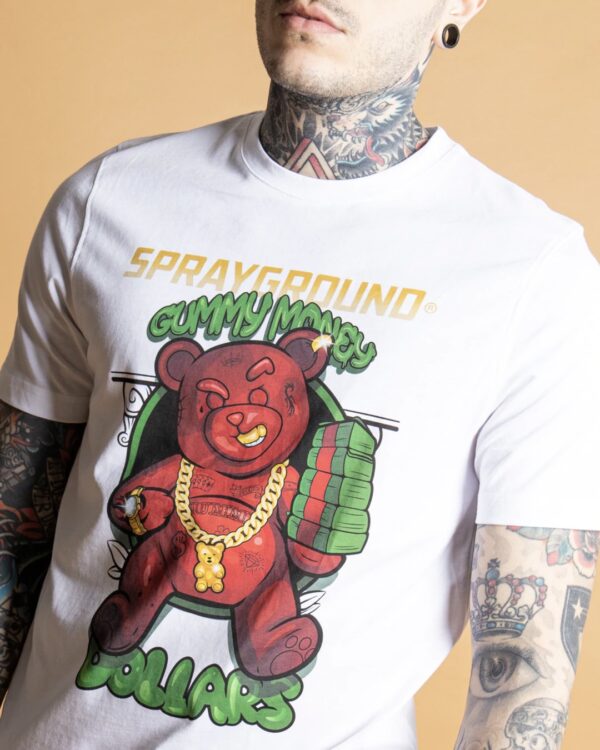 SPRAYGROUND Camiseta " Bear Gang " color blanco