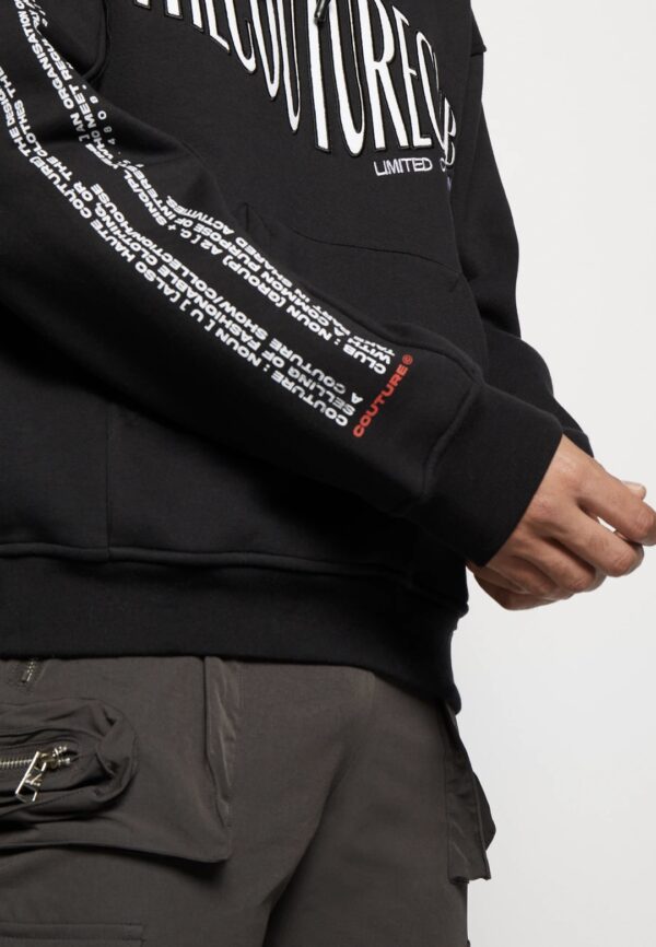 THE COUTURE CLUB Sudadera " Oversized Front Print Relaxed Fit " color negro