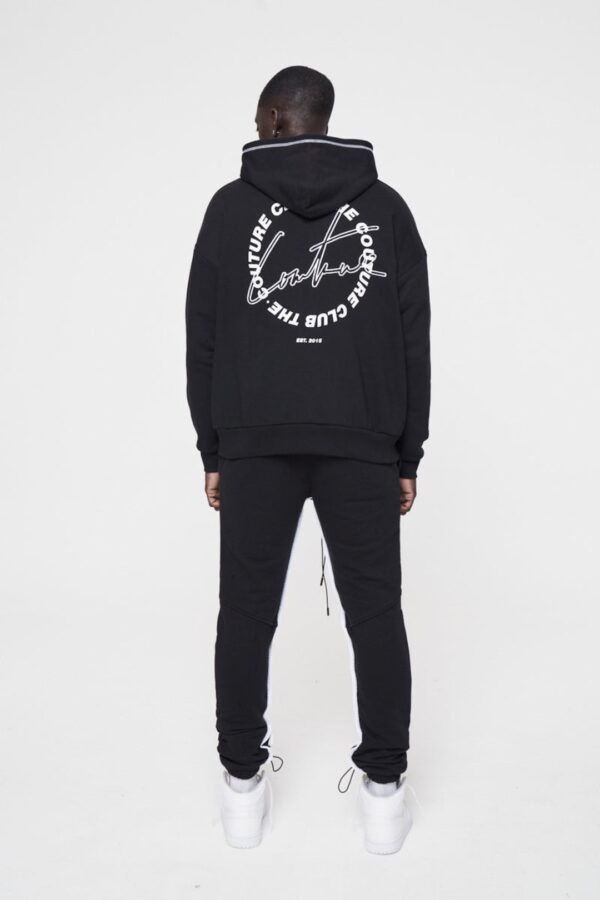 THE COUTURE CLUB Pantalon " Circle Logo " color negro