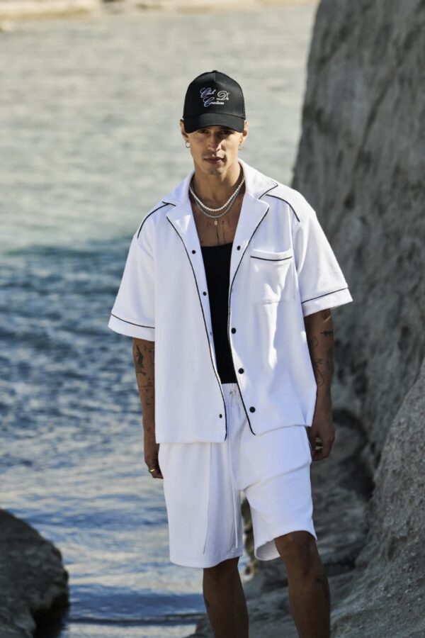 THE COUTURE CLUB Camisa " Heavyweight Towelled " color blanco