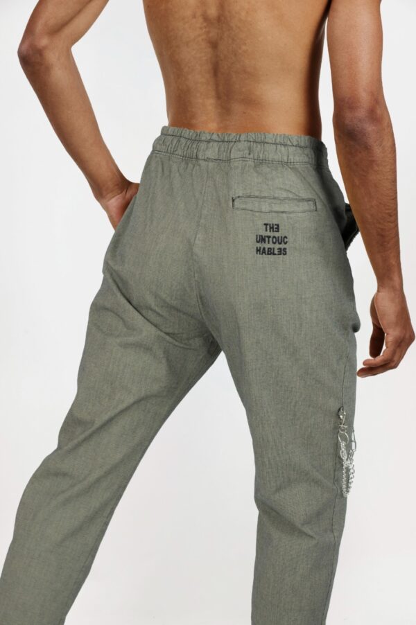 THE UNTOUCHABLES Pantalon " Twist Bag " color beige