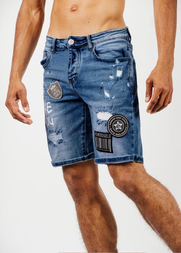 THE UNTOUCHABLES Bermuda " Art " color blanco-azul