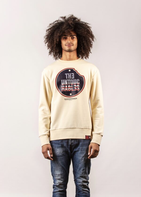THE UNTOUCHABLES Sudadera " SWEAT AMERICAN LOGO " color crudo