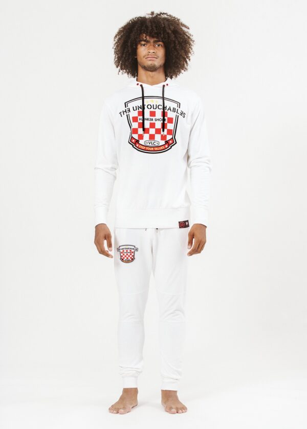 THE UNTOUCHABLES Sudadera " Racing " color blanco