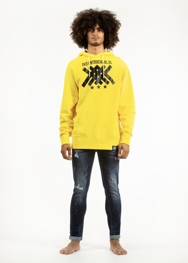 THE UNTOUCHABLES Sudadera " Street Logo Over " color amarillo