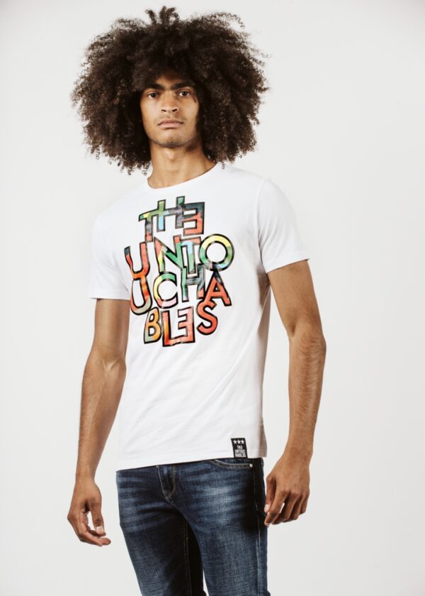 THE UNTOUCHABLES Camiseta " Logo Colors " color blanco