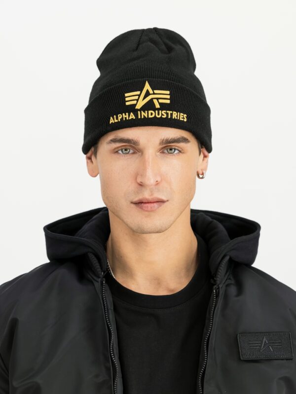 ALPHA INDUSTRIESGorro"3D Beanie"color negro-plateado