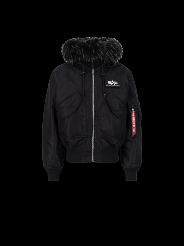 ALPHA INDUSTRIESBomber"45P Hooded Custom"color negro