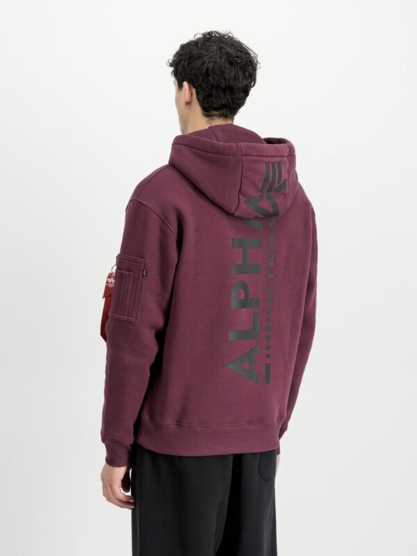 ALPHA INDUSTRIESSudadera"Back Print Hoodie"color burdeos