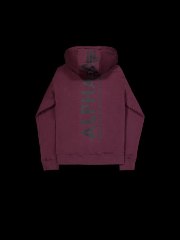 ALPHA INDUSTRIESSudadera"Back Print Hoodie"color burdeos