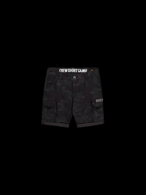 ALPHA INDUSTRIESBermuda"Camo Crew Short"negro camuflage