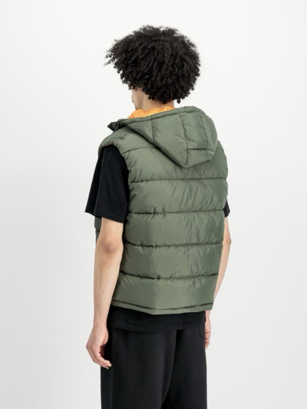 ALPHA INDUSTRIES Chaleco " Hooded Puffer Vest FD " color verde