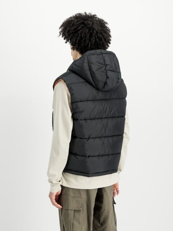 ALPHA INDUSTRIESChaleco"Hooded Puffer Vest FD"color negri