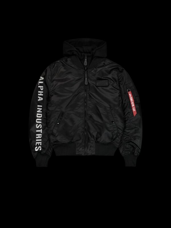 ALPHA INDUSTRIESChaqueta"MA-1 D-Tec Sleeve Embroidery"color negro