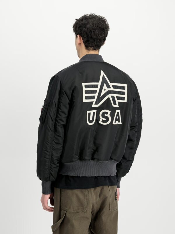 ALPHA INDUSTRIESBomber"MA-1 Distressed"color negro