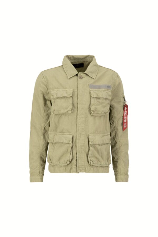 ALPHA INDUSTRIES Sobrecamisa " Ripstop Cargo Overshirt " color verde