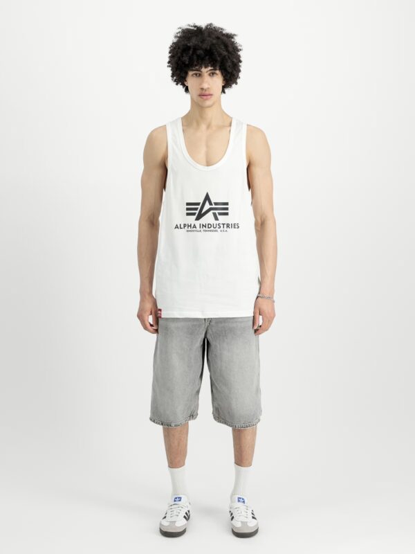 ALPHA INDUSTRIESCamiseta"Basic Body Building Tank"color blanco