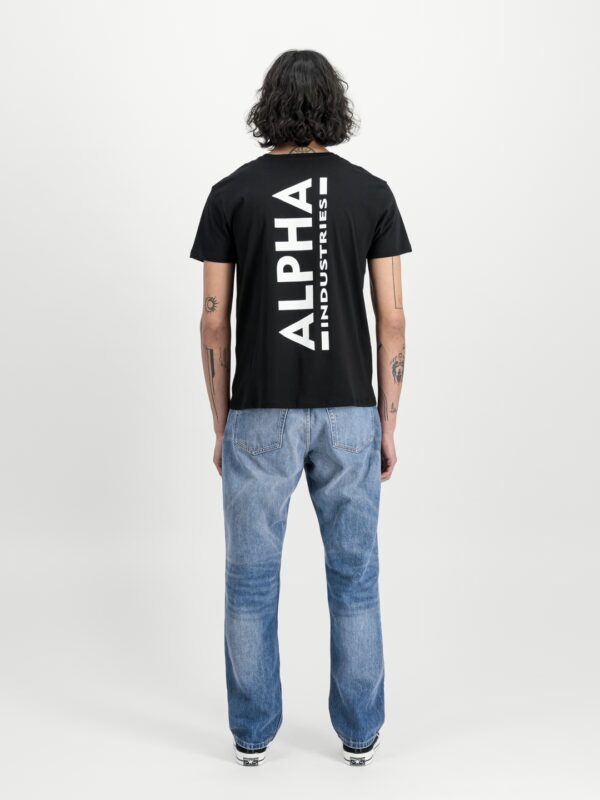 ALPHA INDUSTRIESCamiseta"Backprint T-Shirt"color negro