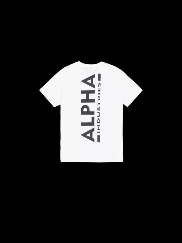 ALPHA INDUSTRIESCamiseta"Backprint T-Shirt"color blanco