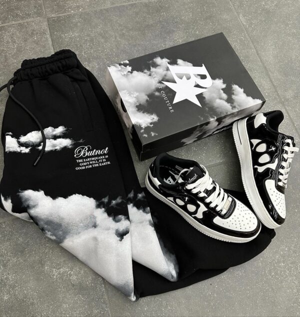 BUTNOT Sneakers " STAR88 SNEAKERS CROCO TEXTURE" color negro