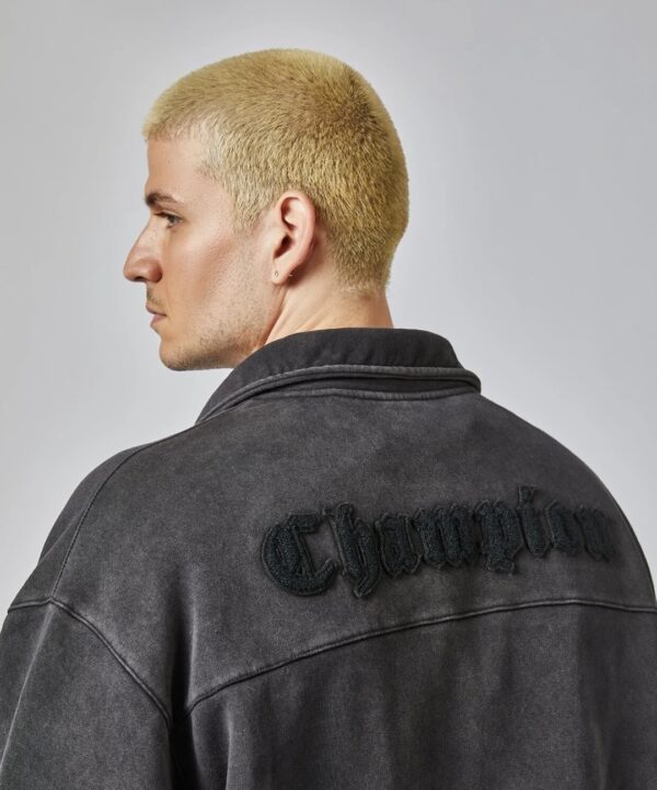 CHAMPION Camisa felpa vintage color antracita