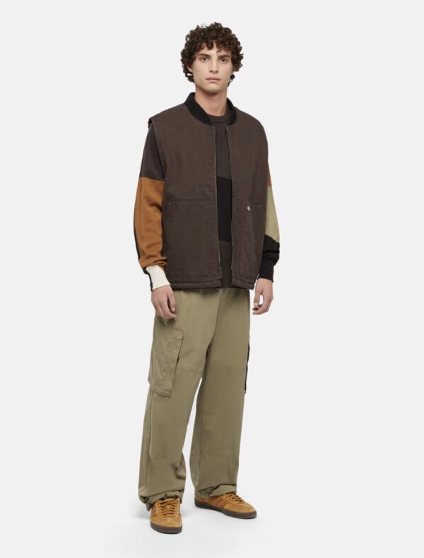 DIKIES Chaleco " DICKIES DUCK CANVAS VEST DARK BROWN "