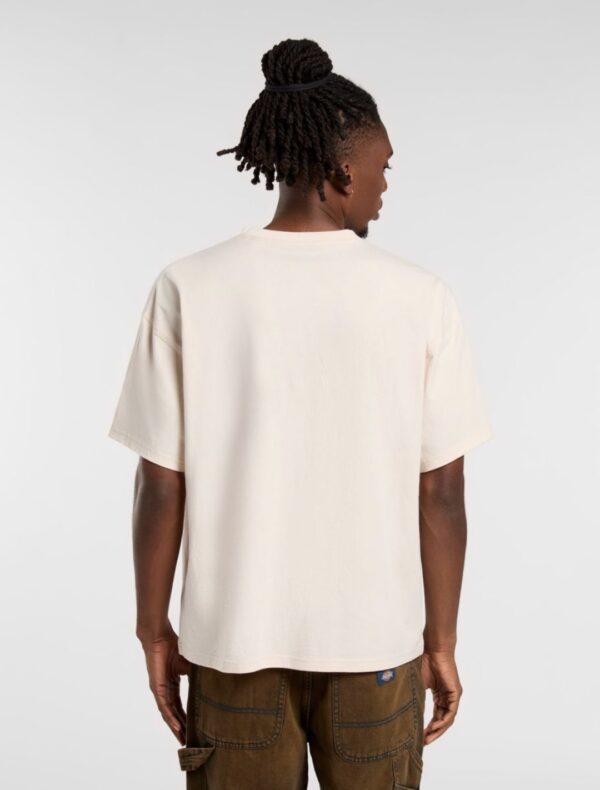 DIKIES Camiseta " DICKIES ROPE CENTER LOGO SS TEE WHITECAP GRAY " color crudo