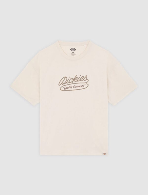 DIKIES Camiseta " DICKIES ROPE CENTER LOGO SS TEE WHITECAP GRAY " color crudo