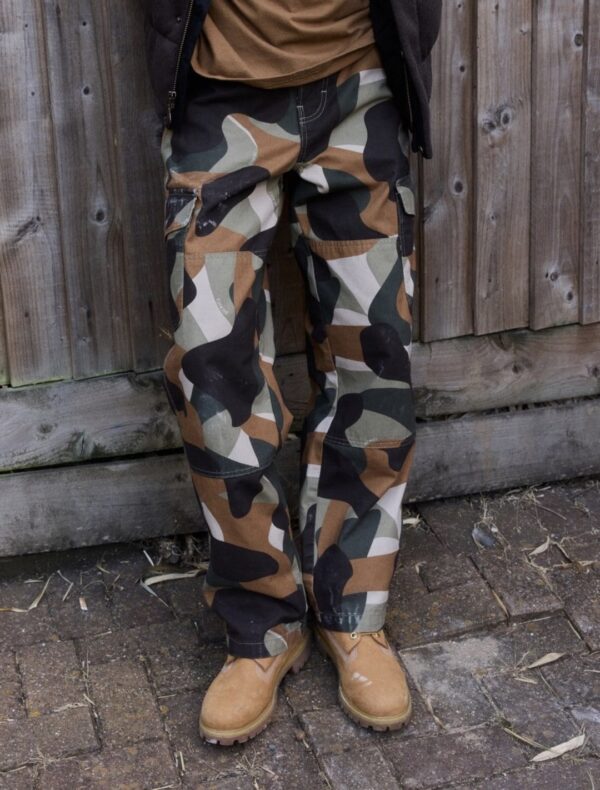 DIKIES Pantalon " DUCK CANVAS CAMO CARGO IMPERIAL GREEN "