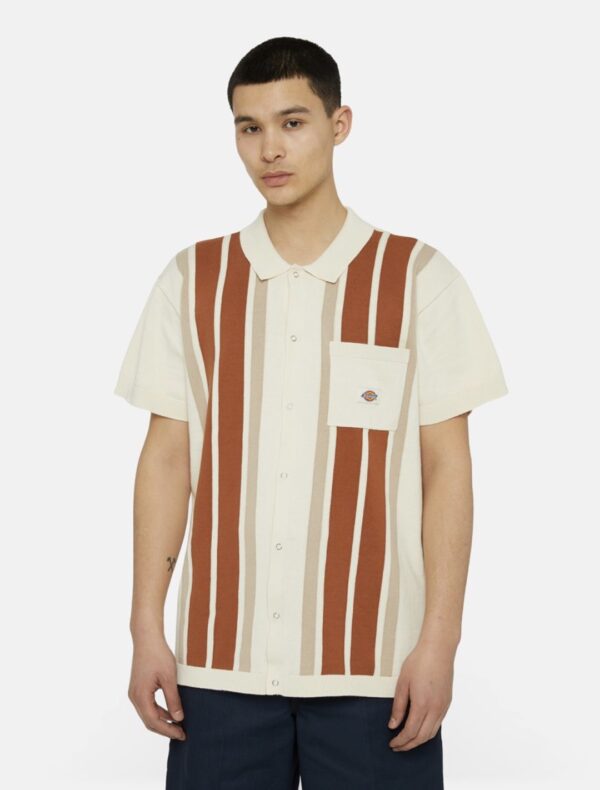 DIKIES Polo " FIELDALE POLO WHITECAP GRAY " color crudo