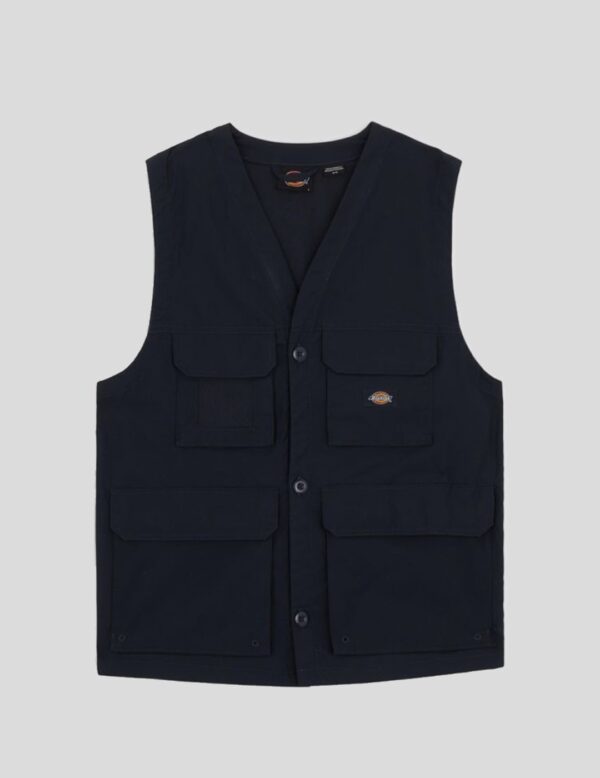 DIKIES Chaleco " FISHERSVILLE VEST DARK NAVY " color marino