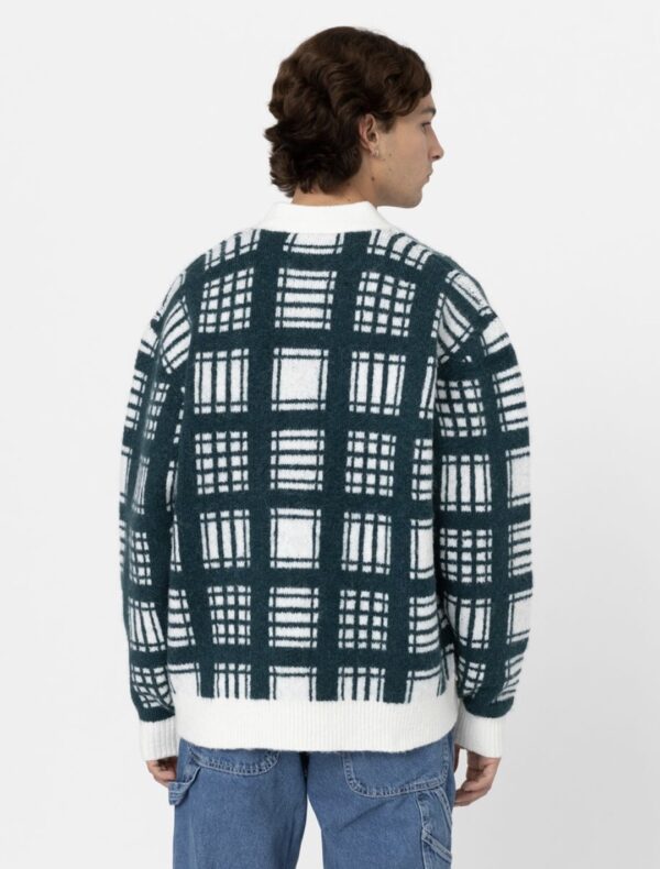 DIKIES Chaqueta " GALVA CHECK CARDIGAN ECRU " color crudo