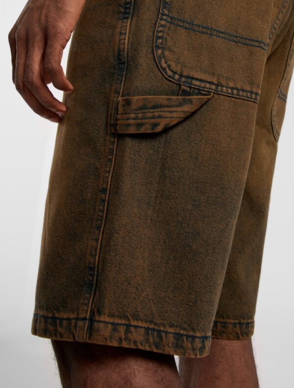 DIKIES Pantalon " GARYVILLE DENIM SHORT INDIGO BROWN " denim marron