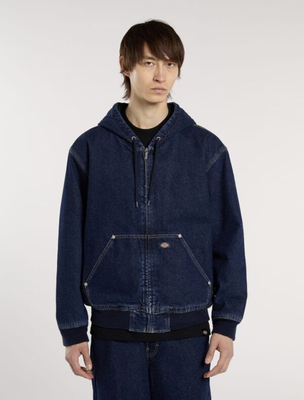 DIKIESChaqueta"HILHAM HOODED JACKET DARK INDIGO "color denim