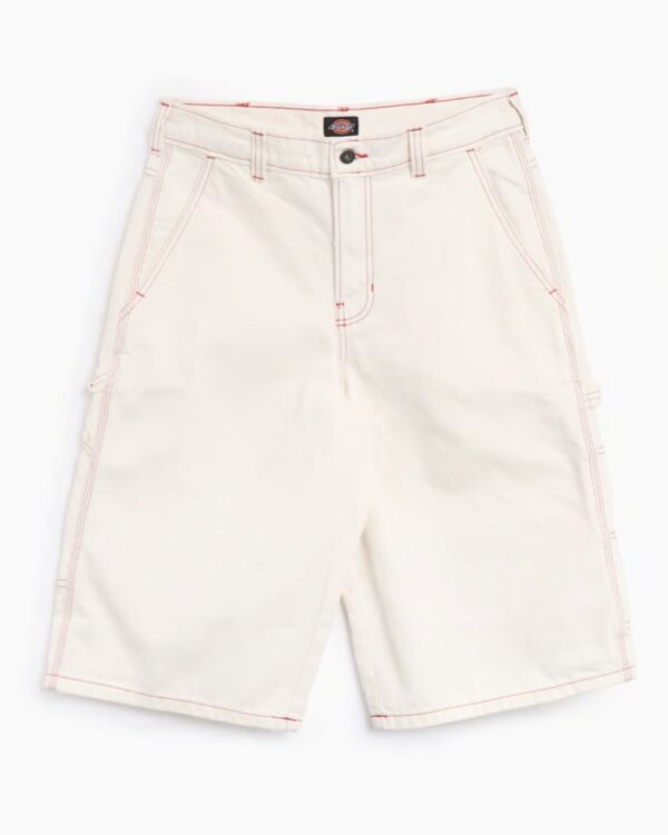 DIKIES Bermuda " LOOSE DENIM PAINTER SHORT EGRET " color crudo