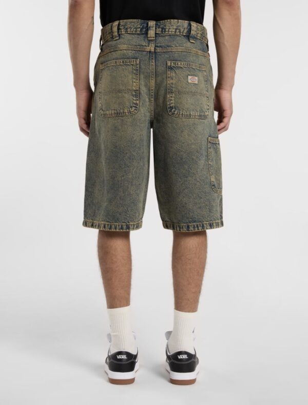 DIKIES Pantalon " MADISON DENIM SHORT YELLOW FADE INDIGO " denim