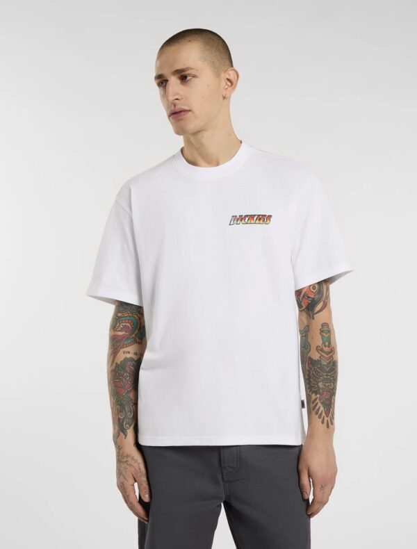 DIKIESCamiseta"NASHPORT PIT CREW SS TEE"color blanco