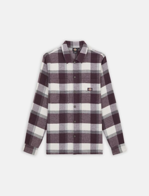 DIKIES Camisa " PLAID COALING LS SHIRT PLUM PERFECT "