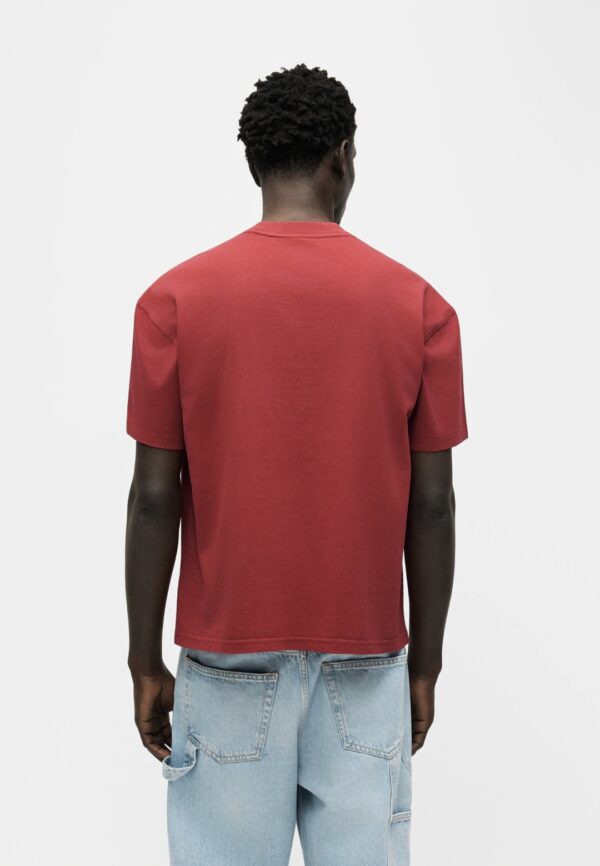 DIKIESCamiseta"PLAINVILLE SS TEE GARNET"color burdeos