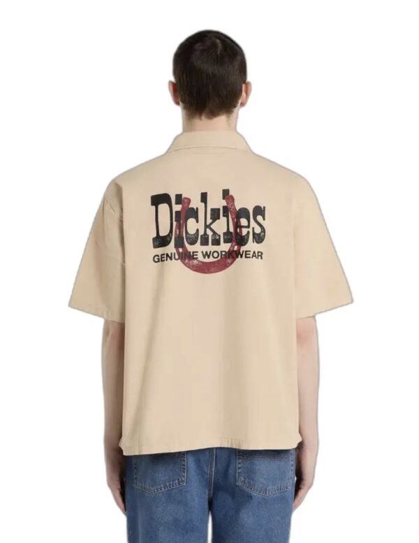 DIKIESCamisa" VERNAL SHIRT SS WOOD ASH"color arena