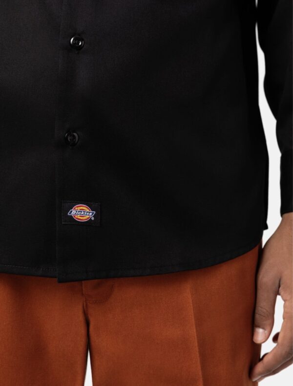 DIKIES Sobrecamisa " WORK SHIRT LS REC BLACK " color negro