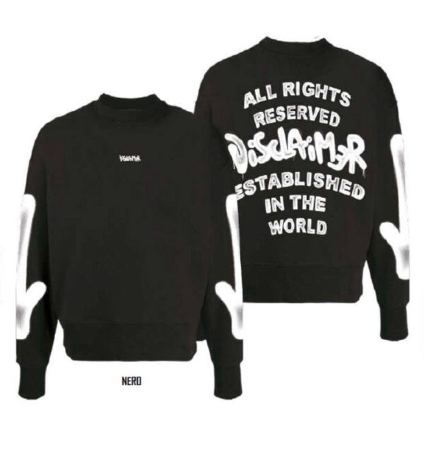 DISCLAIMERSudadera logo trasero color negro