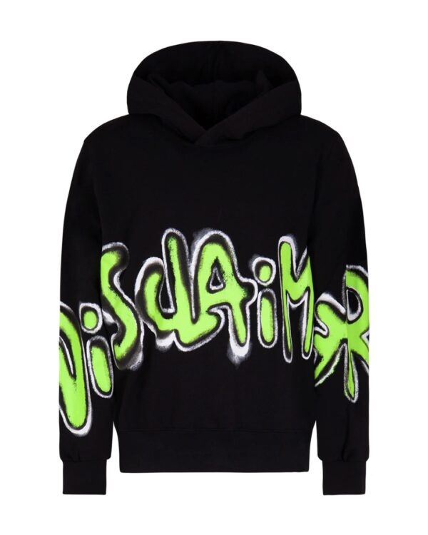 DISCLAIMERSudadera Front logo color negro