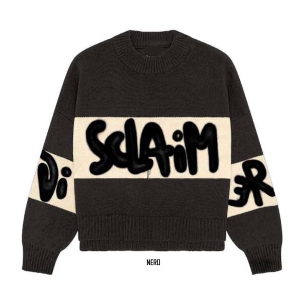 DISCLAIMERJersey punto logo color negro