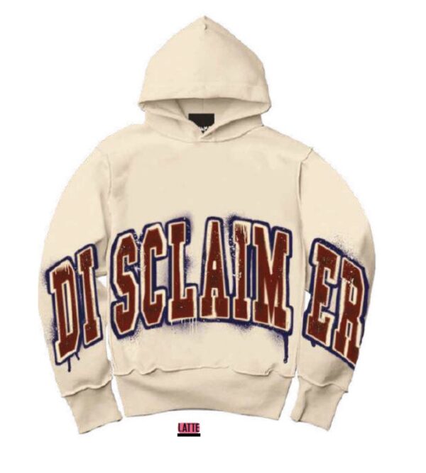 DISCLAIMERSudadera capucha logo color crudo