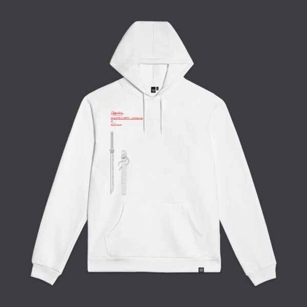 DOLLY NOIR Sudadera " MIYAMOTO MUSASHI HOODIE " color blanco