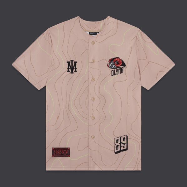 DOLLY NOIR Camisa " GOAT DUNE BASEBALL SHIRT " color beige