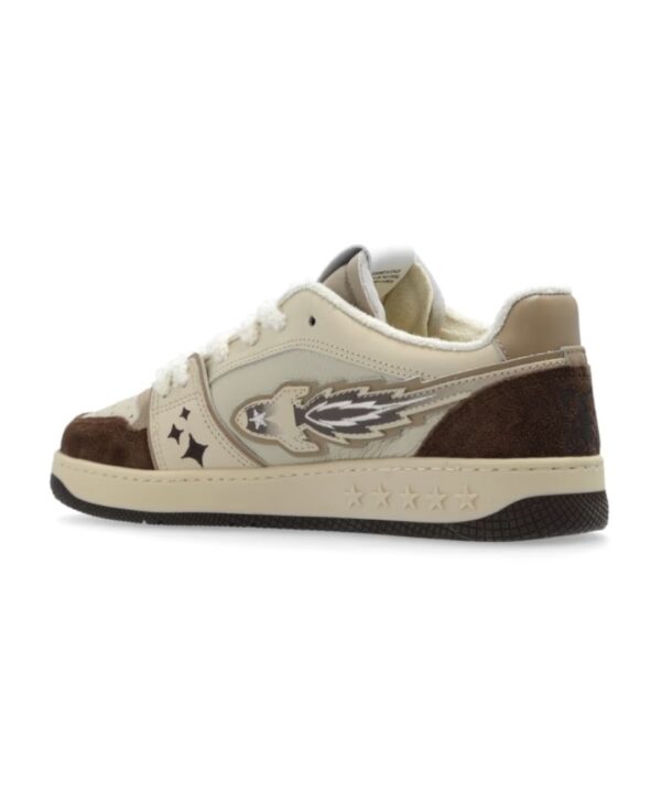 ENTERPRISE JAPAN Sneakers " EJ EGG ROCKET - LOW SNEAKER CALF LEATHER/COW SUE BROWN
