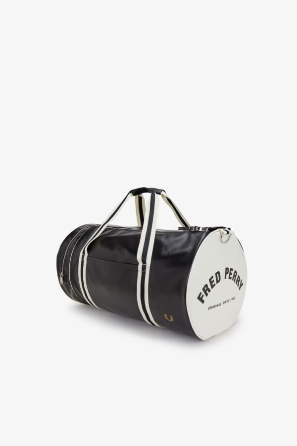 FRED PERRYBolso"CLASSIC LARGE BARREL BAG"color negro